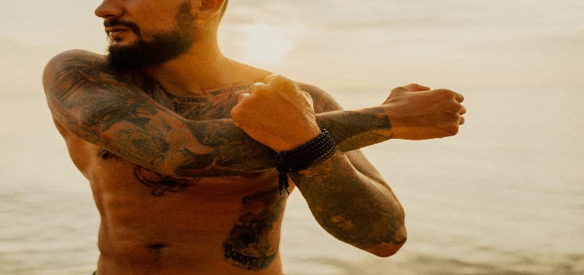 tatuaje y playa