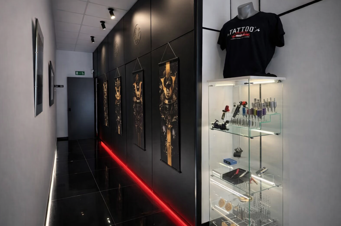 Pasillo japonés del nuevo Tattoo School Madrid